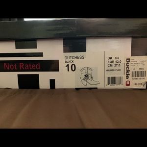 Buckle not rated ankle boots